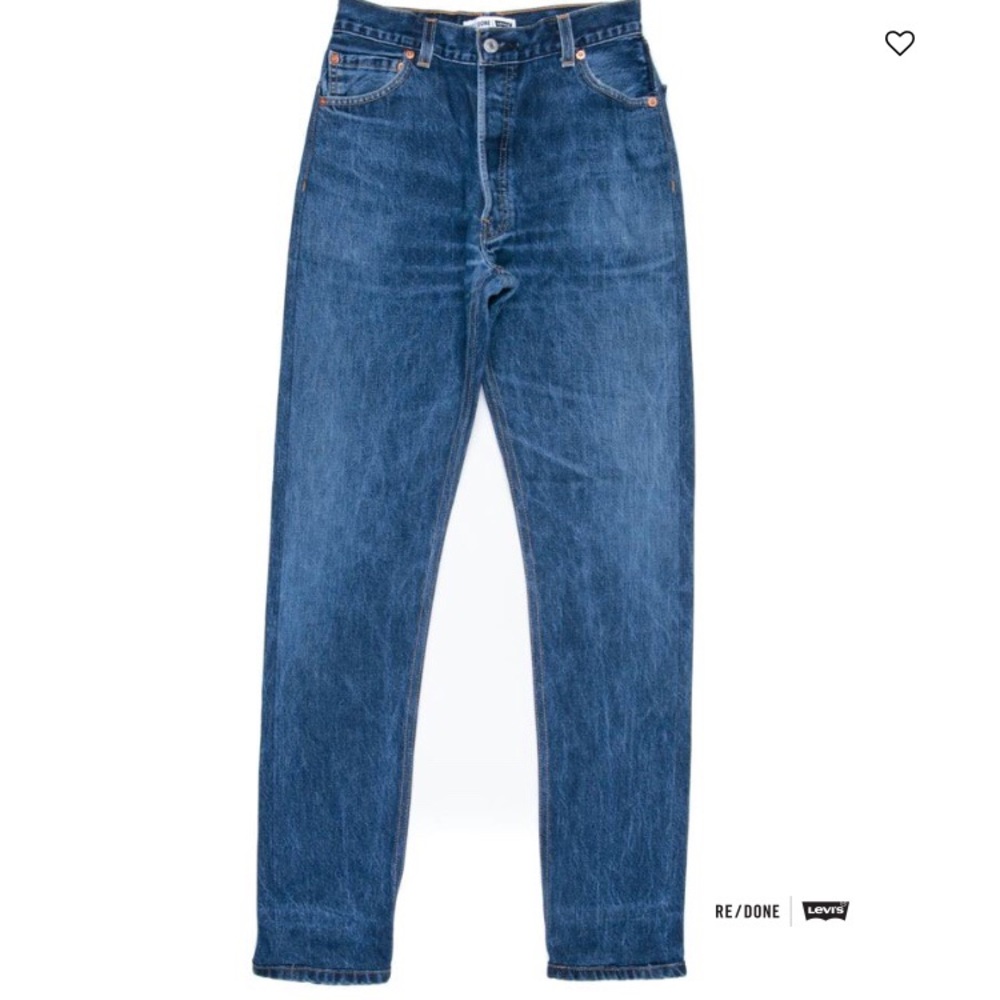 NWOT Re/Done Levis High Rise Size 24 Dark Wash